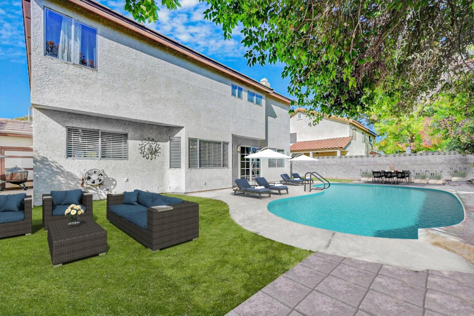 Bright Fun Spacious Home With Pool Las Vegas Exterior foto